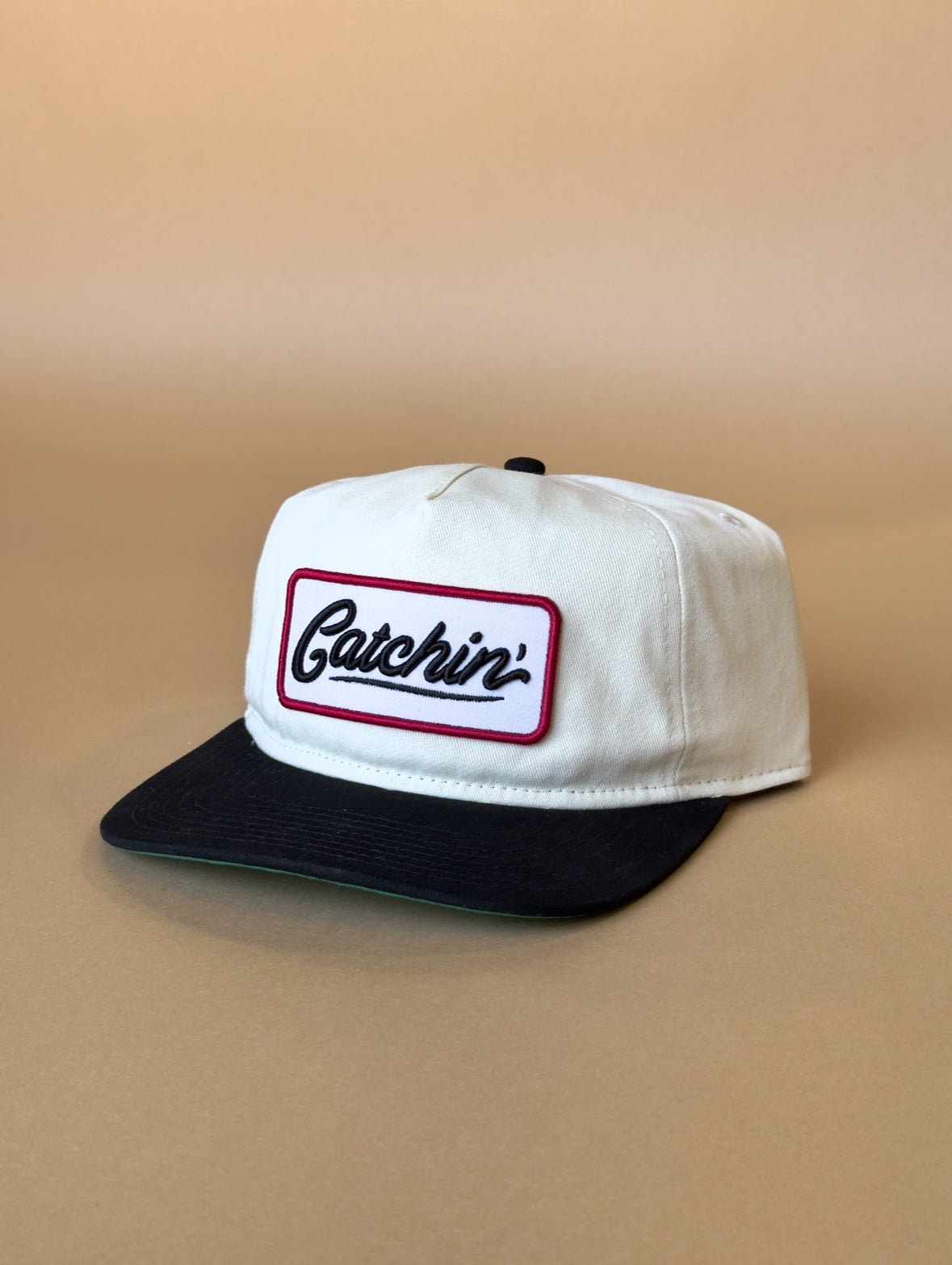 “Fishin or Catchin?” Hat (Cream)