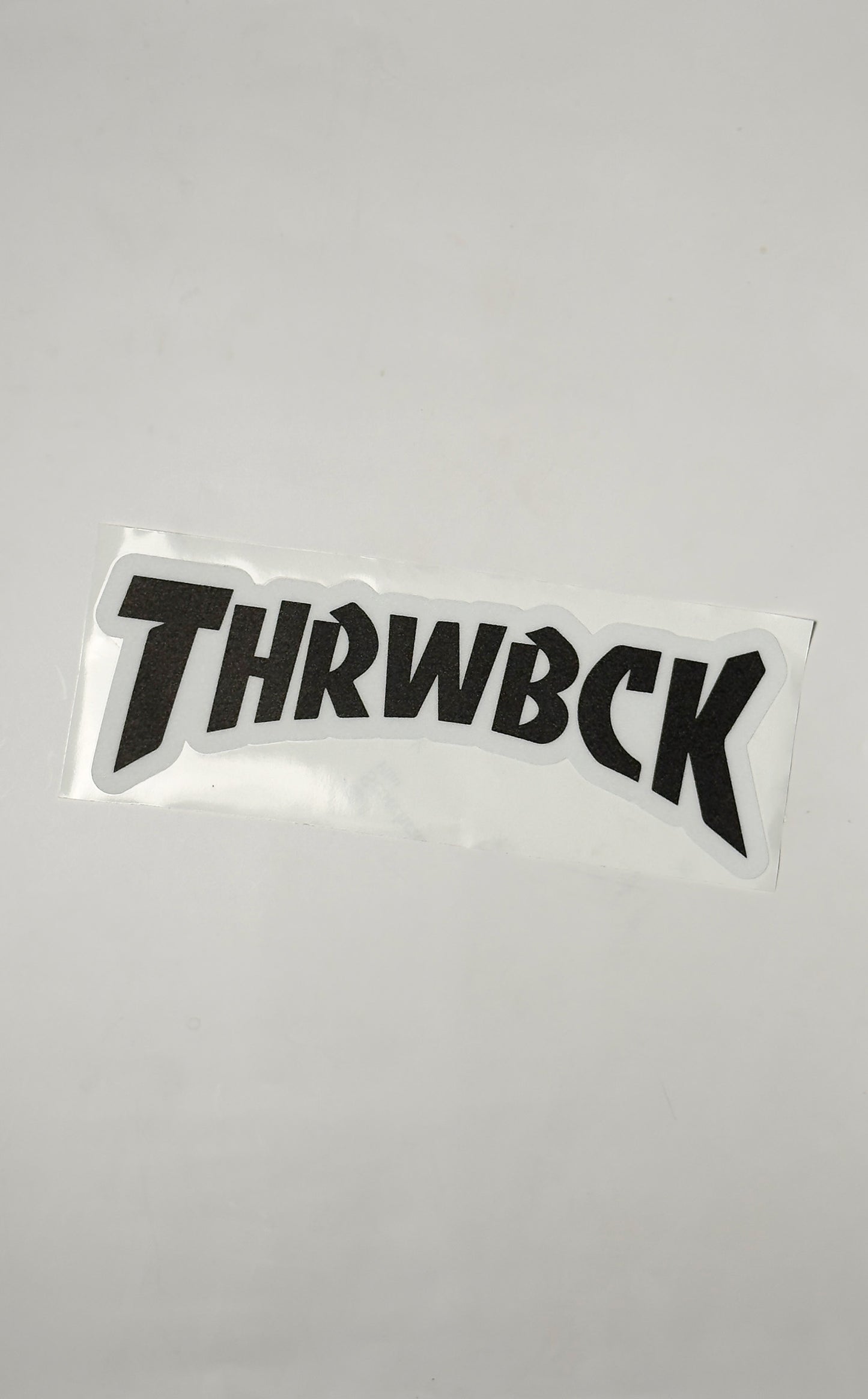 "THRWBCK" Boat Carpet Decal